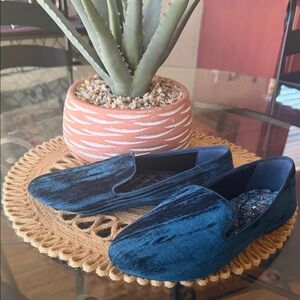 BIRDIES Starling Velvet Slip-On Loafers - NEVER WORN